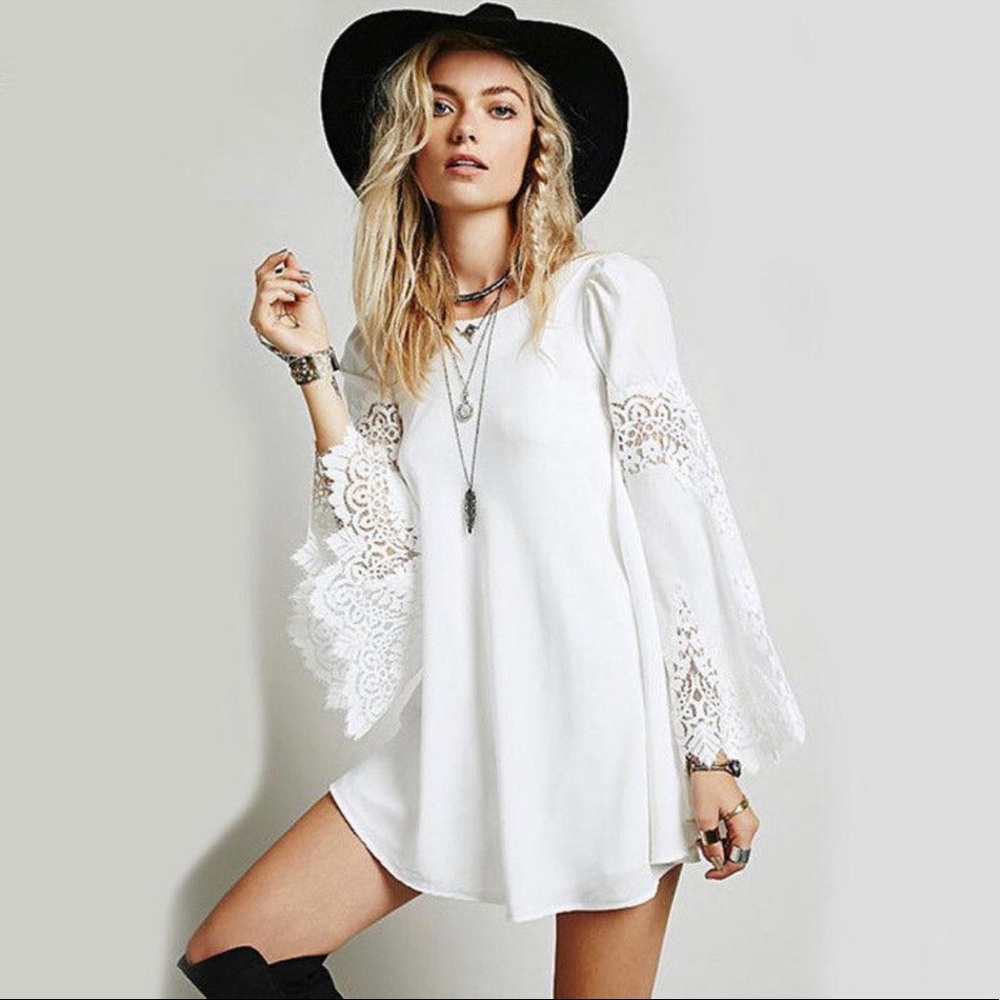 Nasty Gal Mini Dress with Large Bell Sleeves